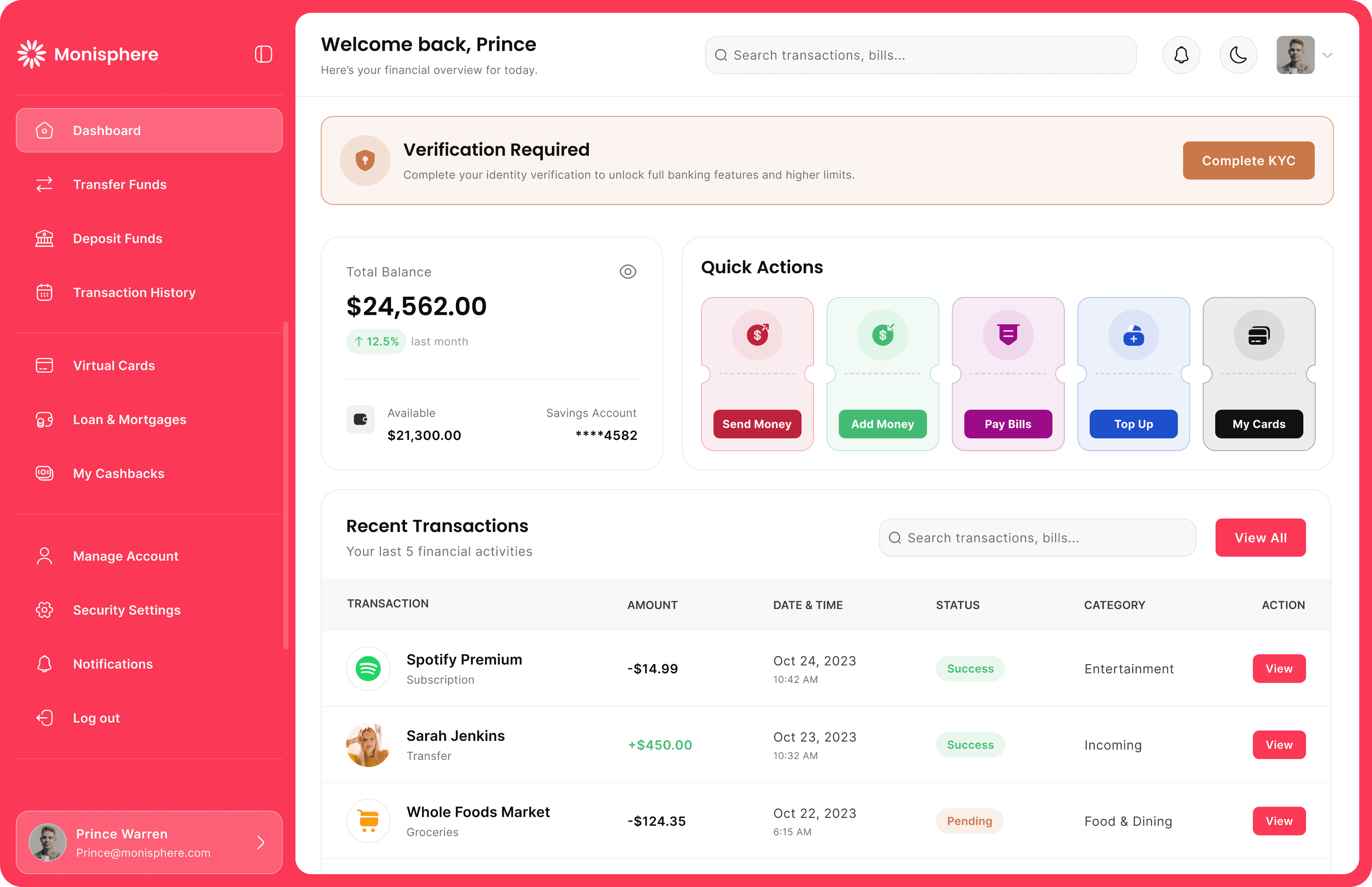 Dashboard App